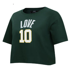 Jordan Love Green Bay Packers Pro Standard Women's Player Name & Number Cropped Boxy T-Shirt - Green for sale