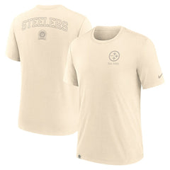 Pittsburgh Steelers Glory Tri-Blend T-Shirt - Cream | Nike outlet