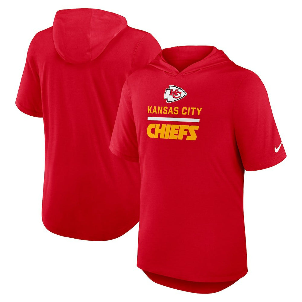 Kansas City Chiefs Lockup Tri-Blend Hoodie T-Shirt - Red | Nike on sale