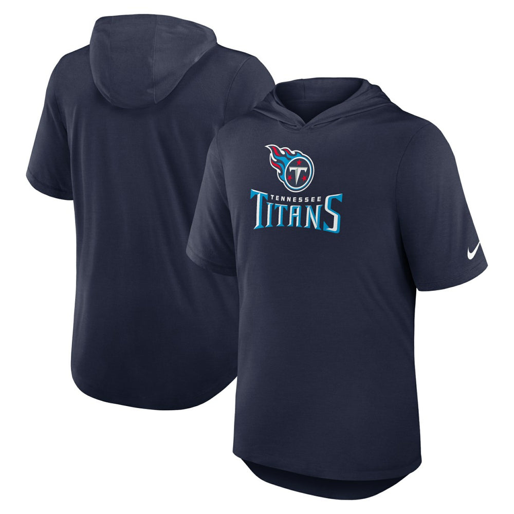 Tennessee Titans Lockup Tri-Blend Hoodie T-Shirt - Navy | Nike sale