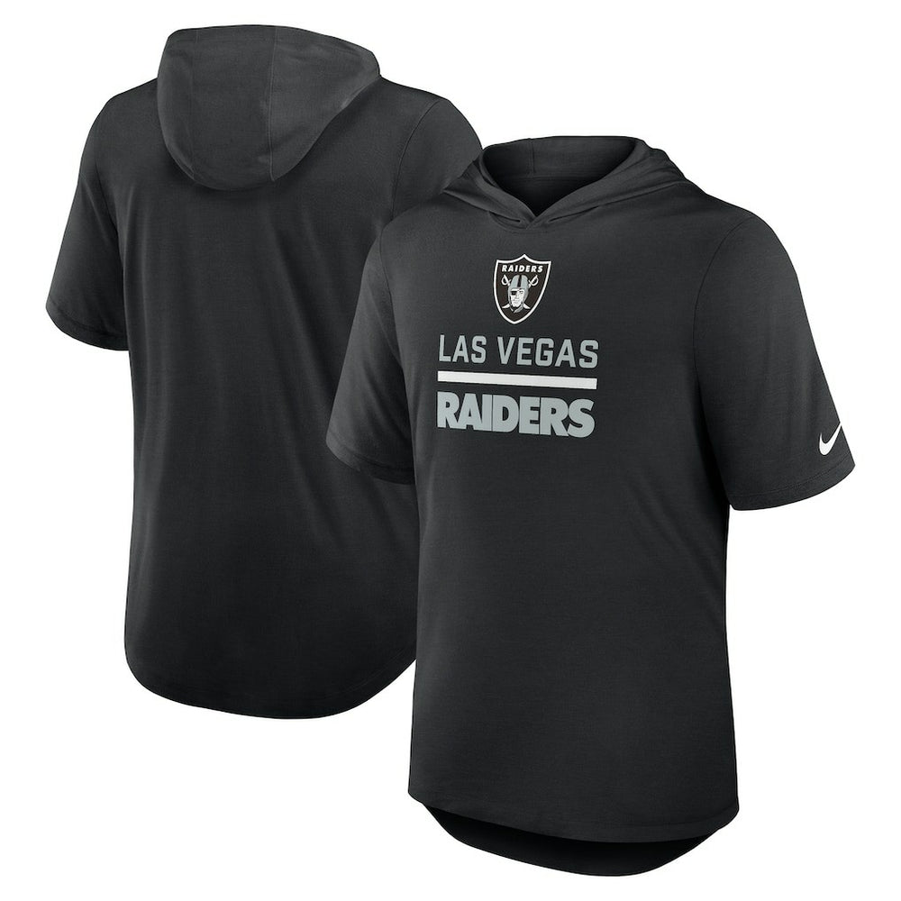 Las Vegas Raiders Lockup Tri-Blend Hoodie T-Shirt - Black | Nike on sale