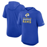 Los Angeles Rams Lockup Tri-Blend Hoodie T-Shirt - Royal | Nike online
