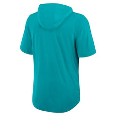 Miami Dolphins Lockup Tri-Blend Hoodie T-Shirt - Aqua | Nike sale