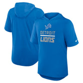 Detroit Lions Lockup Tri-Blend Hoodie T-Shirt - Blue | Nike online