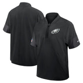 Philadelphia Eagles Sideline Short Sleeve Quarter-Zip Dri-FIT Coach Jacket - Black | Nike for sale