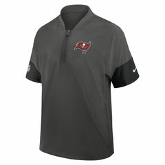 Tampa Bay Buccaneers Sideline Short Sleeve Quarter-Zip Dri-FIT Coach Jacket - Pewter | Nike outlet