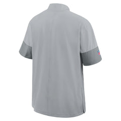 Detroit Lions Sideline Short Sleeve Quarter-Zip Dri-FIT Coach Jacket - Gray | Nike for sale