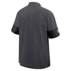 Cleveland Browns Sideline Short Sleeve Quarter-Zip Dri-FIT Coach Jacket - Anthracite | Nike sale