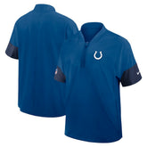 Indianapolis Colts Sideline Short Sleeve Quarter-Zip Dri-FIT Coach Jacket - Royal | Nike online