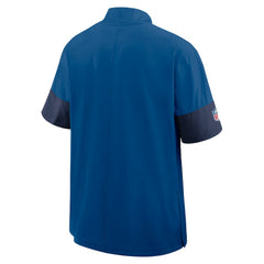 Indianapolis Colts Sideline Short Sleeve Quarter-Zip Dri-FIT Coach Jacket - Royal | Nike online