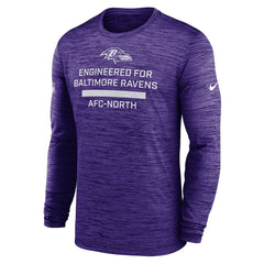 Baltimore Ravens Sideline Velocity Performance Long Sleeve T-Shirt - Purple | Nike outlet