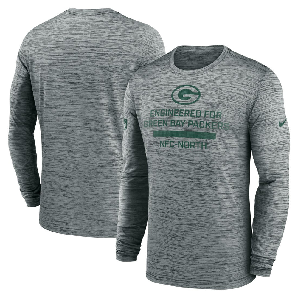 Green Bay Packers Sideline Velocity Performance Long Sleeve T-Shirt - Gray | Nike cheap