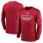 New England Patriots Sideline Velocity Performance Long Sleeve T-Shirt - Red | Nike cheap