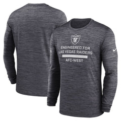 Las Vegas Raiders Sideline Velocity Performance Long Sleeve T-Shirt - Black | Nike for sale
