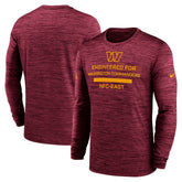 Washington Commanders Sideline Velocity Performance Long Sleeve T-Shirt - Burgundy | Nike discount