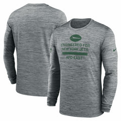 New York Jets Sideline Velocity Performance Long Sleeve T-Shirt - Gray | Nike sale