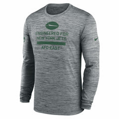New York Jets Sideline Velocity Performance Long Sleeve T-Shirt - Gray | Nike sale