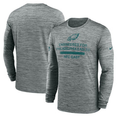 Philadelphia Eagles Sideline Velocity Performance Long Sleeve T-Shirt - Gray | Nike cheap