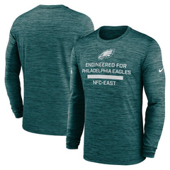 Philadelphia Eagles Sideline Velocity Performance Long Sleeve T-Shirt - Midnight Green | Nike cheap