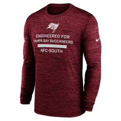 Tampa Bay Buccaneers Sideline Velocity Performance Long Sleeve T-Shirt - Red | Nike for sale