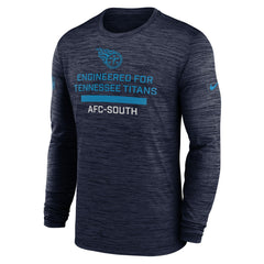Tennessee Titans Sideline Velocity Performance Long Sleeve T-Shirt - Navy | Nike for sale