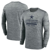 Dallas Cowboys Sideline Velocity Performance Long Sleeve T-Shirt - Gray | Nike outlet
