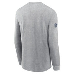 Dallas Cowboys Sideline Dri-FIT Long Sleeve T-Shirt - Heather Gray | Nike sale