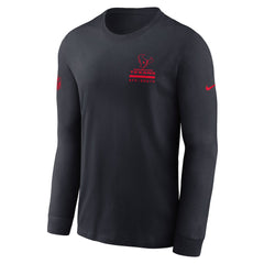 Houston Texans Sideline Dri-FIT Long Sleeve T-Shirt - Navy | Nike online