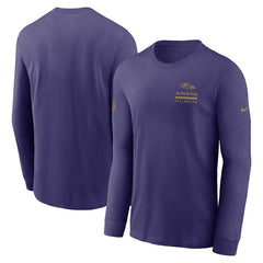 Baltimore Ravens Sideline Dri-FIT Long Sleeve T-Shirt - Purple | Nike cheap