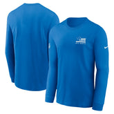 Detroit Lions Sideline Dri-FIT Long Sleeve T-Shirt - Blue | Nike for sale