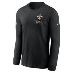 New Orleans Saints Sideline Dri-FIT Long Sleeve T-Shirt - Black | Nike on sale