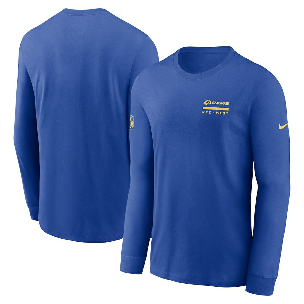 Los Angeles Rams Sideline Dri-FIT Long Sleeve T-Shirt - Royal | Nike for sale