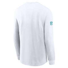 Miami Dolphins Sideline Dri-FIT Long Sleeve T-Shirt - White | Nike sale