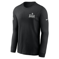 Minnesota Vikings Sideline Dri-FIT Long Sleeve T-Shirt - Black | Nike on sale