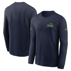 Seattle Seahawks Sideline Dri-FIT Long Sleeve T-Shirt - College Navy | Nike for sale