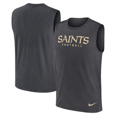 New Orleans Saints Primetime Legend Dri-FIT Muscle Tank Top - Charcoal | Nike on sale