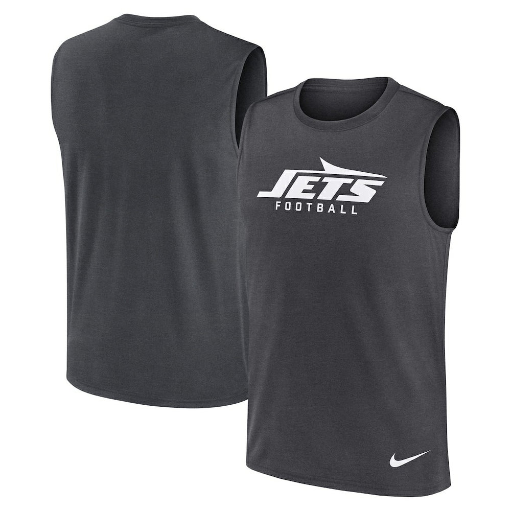 New York Jets Primetime Legend Dri-FIT Muscle Tank Top - Charcoal | Nike outlet