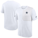 Dallas Cowboys Sideline UV Dri-Fit Coach Shirt - White | Nike discount