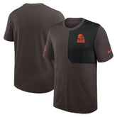Cleveland Browns Sideline UV Dri-Fit Coach Shirt - Brown | Nike cheap