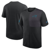Carolina Panthers Sideline UV Dri-Fit Coach Shirt - Black | Nike outlet