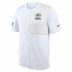 Green Bay Packers Sideline UV Dri-Fit Coach Shirt - White | Nike for sale