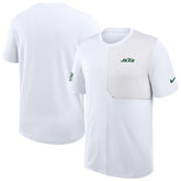 New York Jets Sideline UV Dri-Fit Coach Shirt - White | Nike cheap