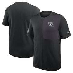 Las Vegas Raiders Sideline UV Dri-Fit Coach Shirt - Black | Nike on sale