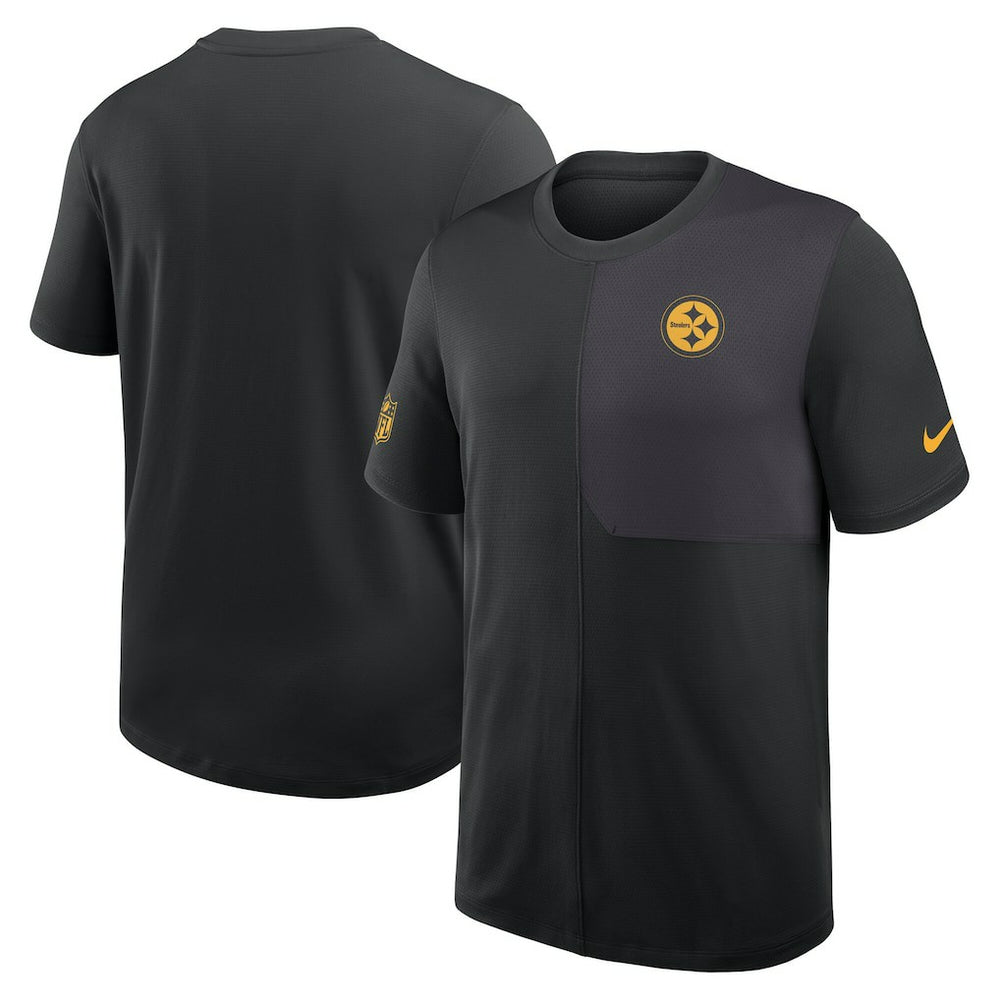 Pittsburgh Steelers Sideline UV Dri-Fit Coach Shirt - Black | Nike on sale