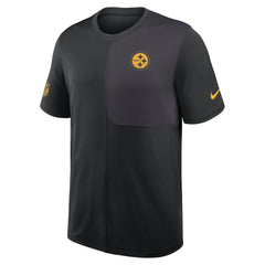 Pittsburgh Steelers Sideline UV Dri-Fit Coach Shirt - Black | Nike on sale