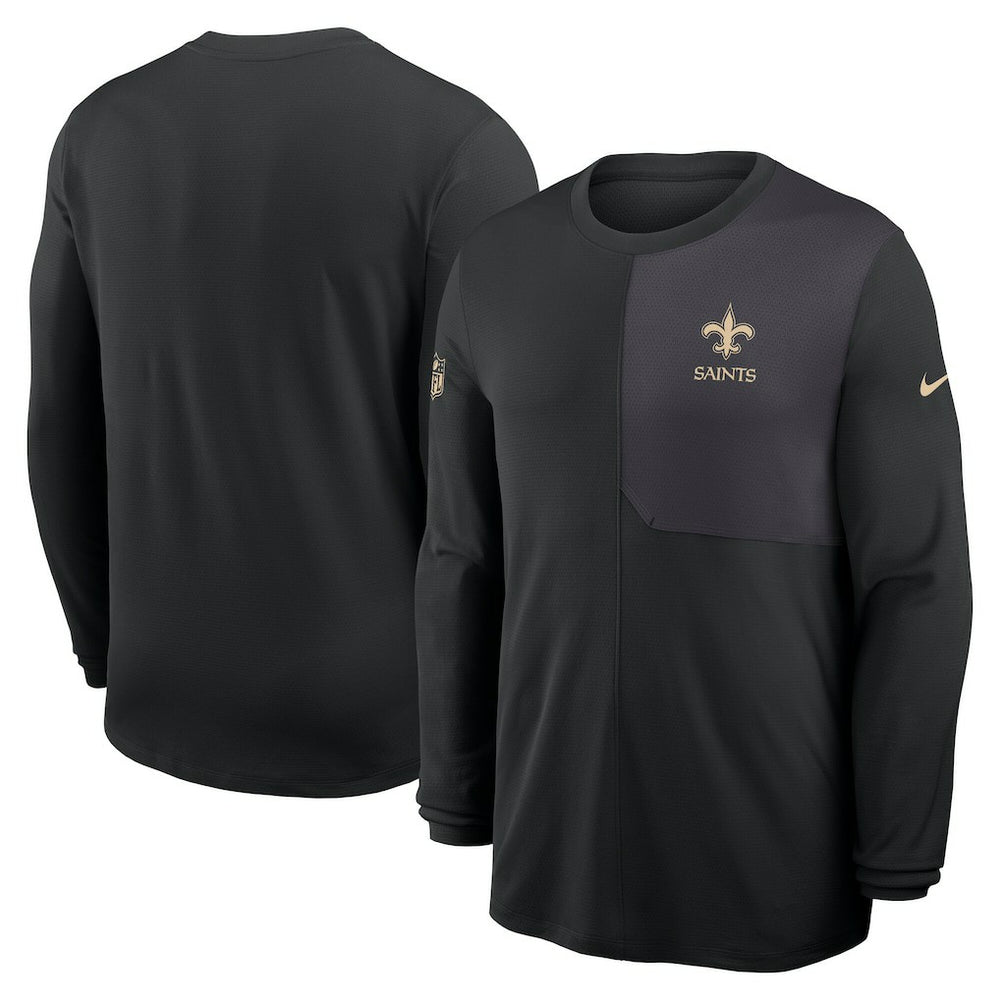 New Orleans Saints Sideline Coach UV Dri-FIT Long Sleeve Shirt - Black | Nike discount