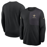 New Orleans Saints Sideline Coach UV Dri-FIT Long Sleeve Shirt - Black | Nike discount