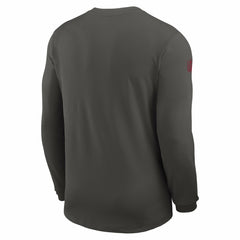 Tampa Bay Buccaneers Sideline Coach UV Dri-FIT Long Sleeve Shirt - Pewter | Nike outlet