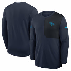Tennessee Titans Sideline Coach UV Dri-FIT Long Sleeve Shirt - Navy | Nike cheap