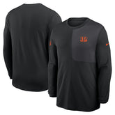 Cincinnati Bengals Sideline Coach UV Dri-FIT Long Sleeve Shirt - Black | Nike cheap